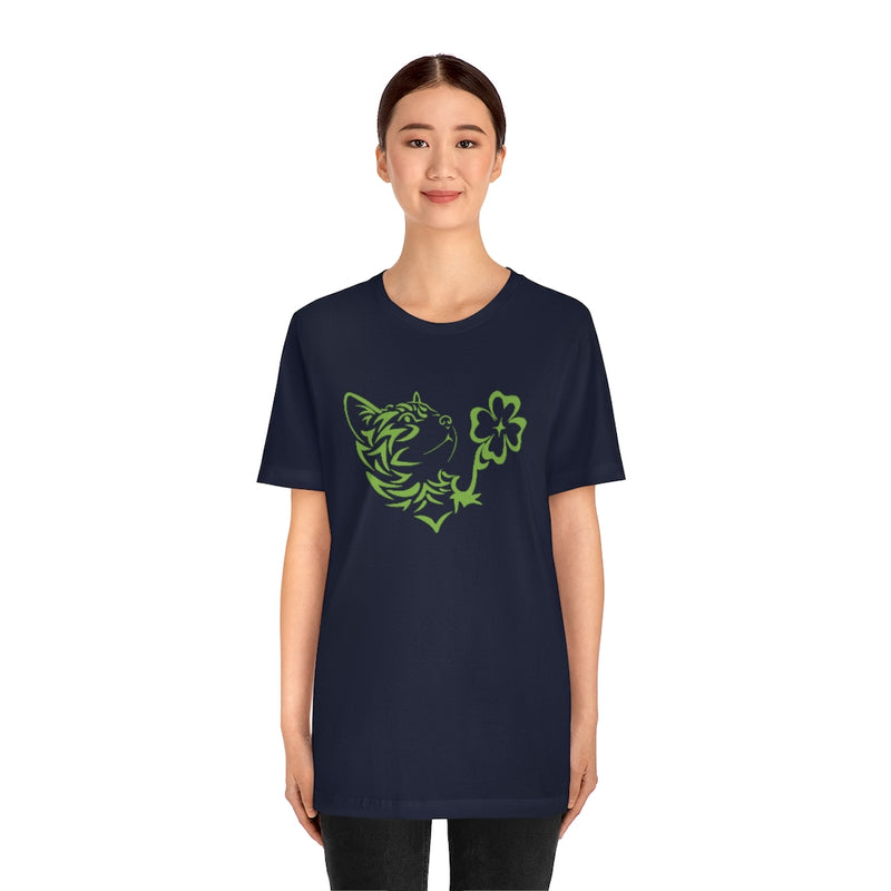 Cat and Clover Jersey T Shirt - Sinna Get