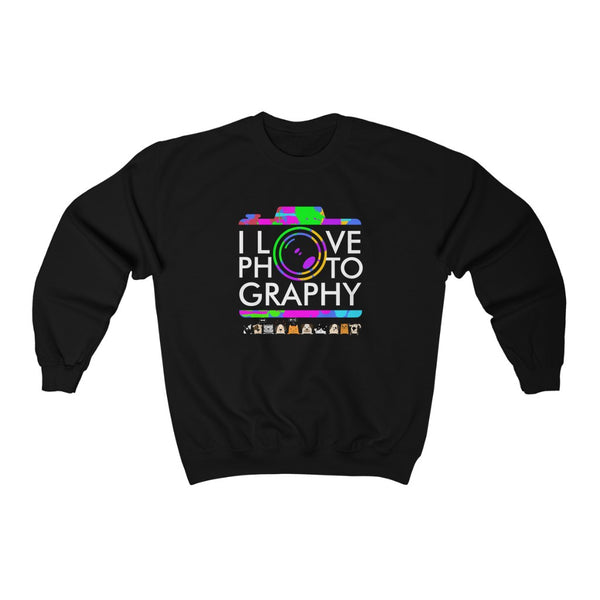 I Love Photography Crewneck Sweatshirt